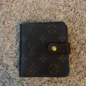 Louis Vuitton Black and Brown Monogram Wallet